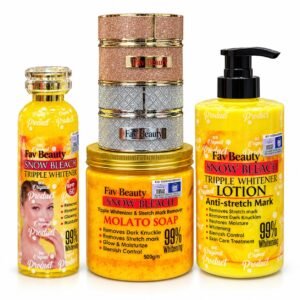 Fav Beauty Snow Bleach Tripple Whitenizer Lotion with the Snow Bleach collection
