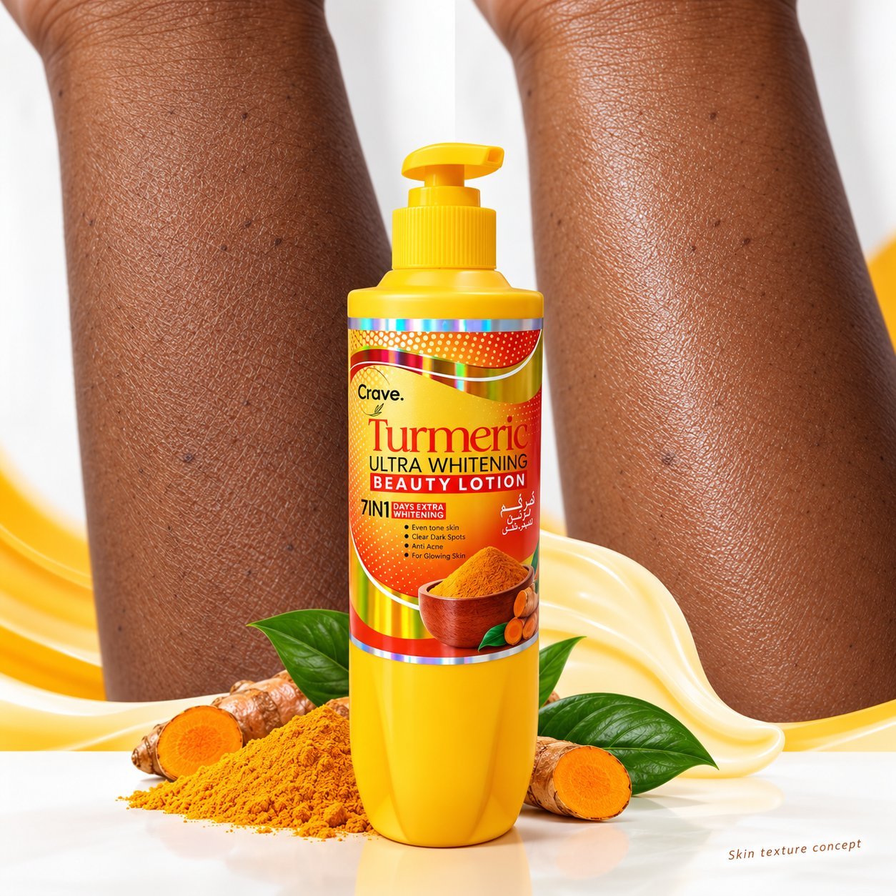 Crave Turmeric Ultra Whitening Beauty Lotion - Image 3