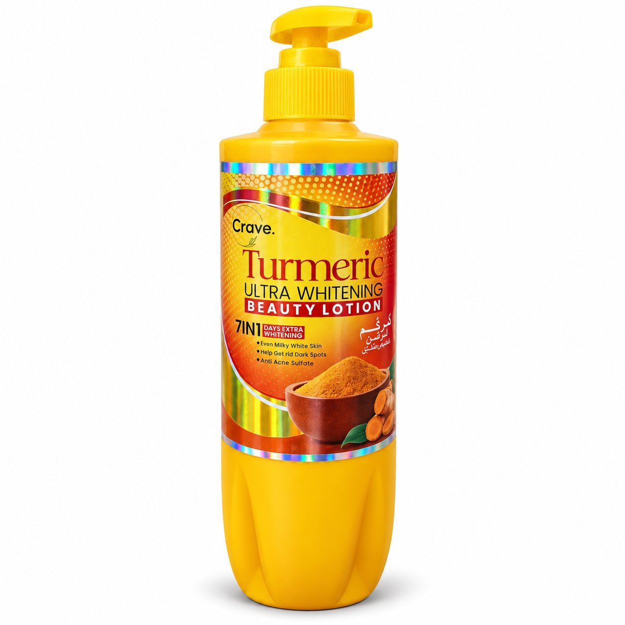 Crave Turmeric Ultra Whitening Beauty Lotion bottle