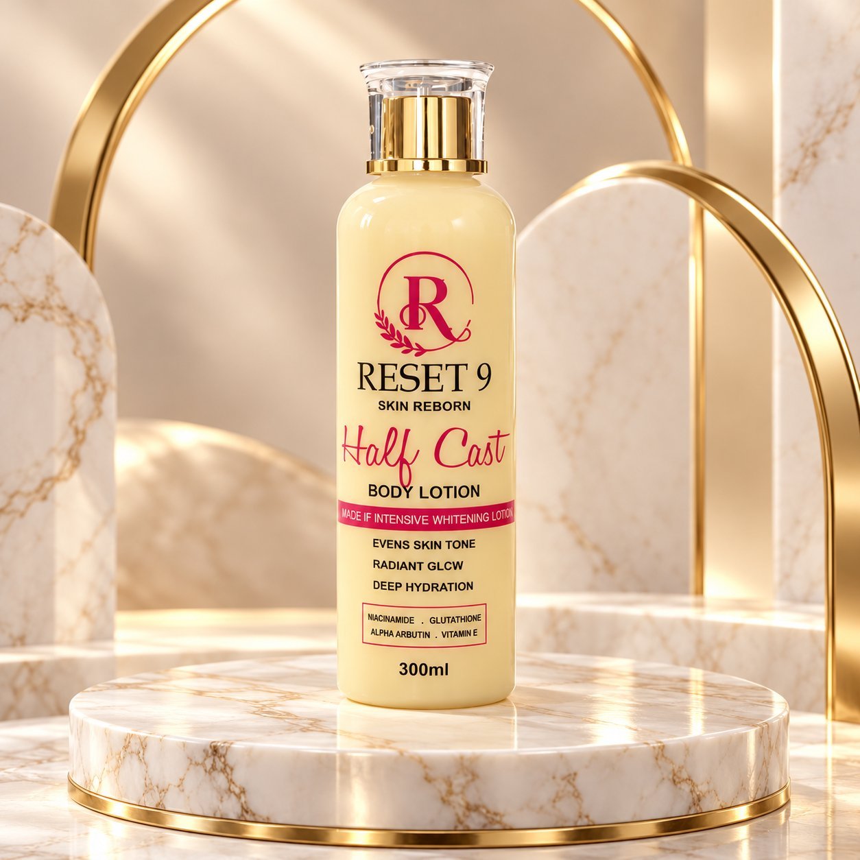 Reset 9 Skin Reborn Half Cast Body Lotion 300ml - Image 3